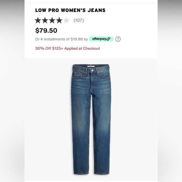Levi’s Low Pro Women’s Jeans. No Woods- Dark Wash. size 26. - Picture 6 of 6